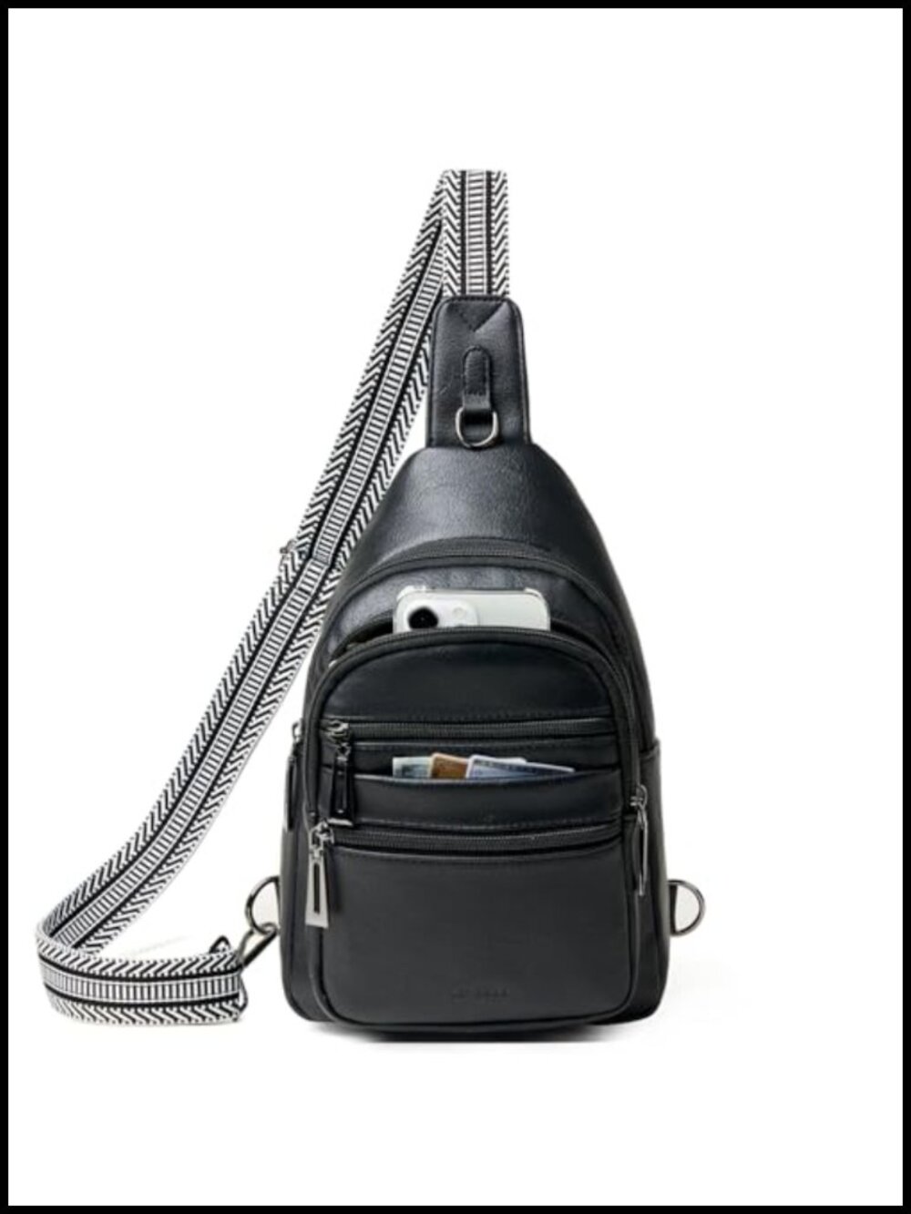 Sling Bag for Women Cross Body Fanny Pack Vegan Leather Crossbody Handbag